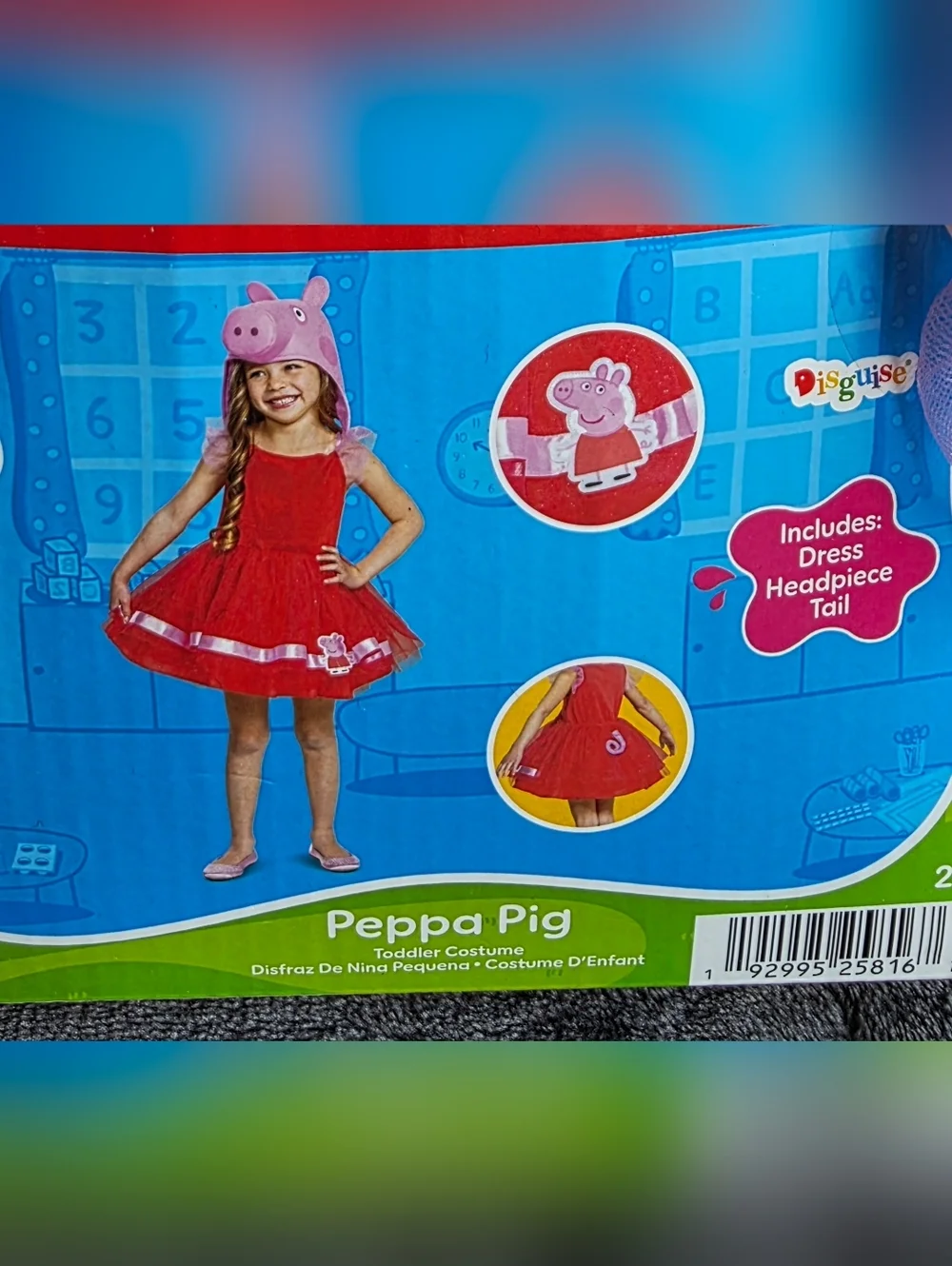 New Toddler girl 2t Classic Peppa Pig Peppa Tutu Halloween Costume Cosplay dress